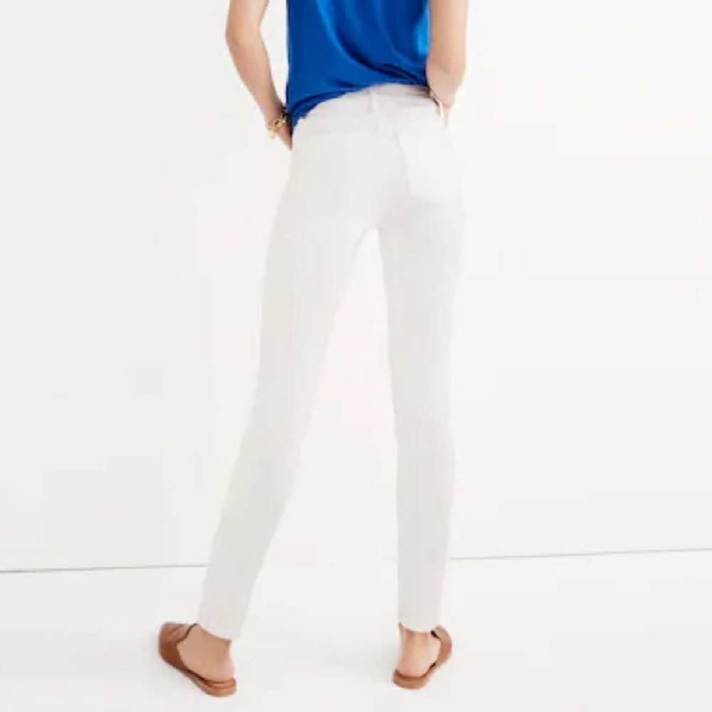 Madewell 9” High-Rise Skinny Pure White Jeans 33‎ Petite